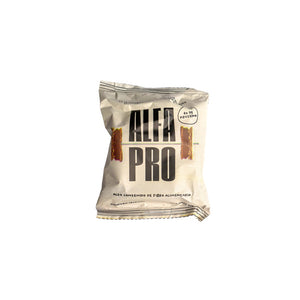 AlfaPro - Alfajor de Proteina 80grs - Chocolate Blanco - Caja x8 unid