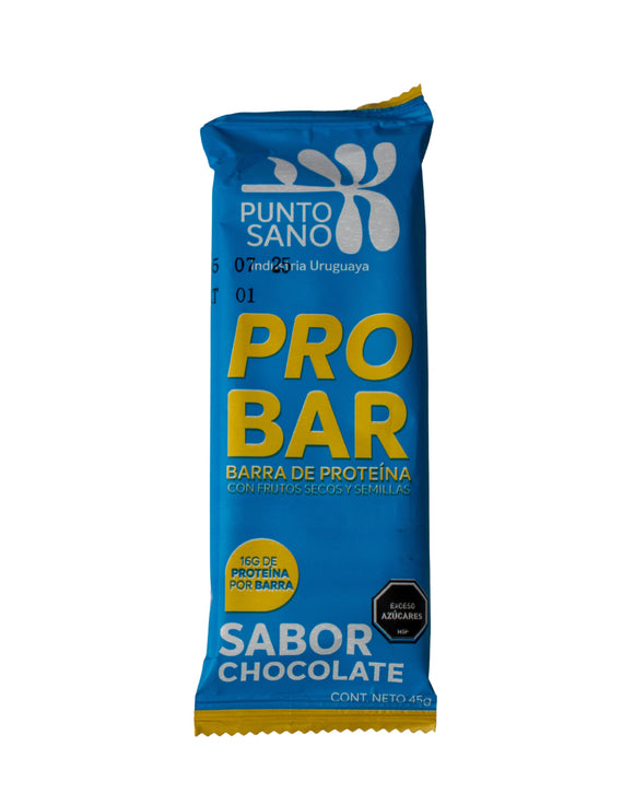 Barras de proteina Punto Sano sabor Chocolate (caja x16 unid.)