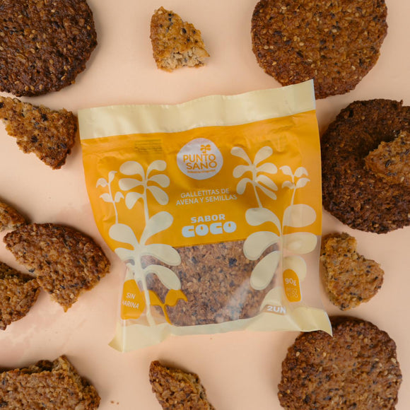 Galletas de Avena y Semillas - Coco - Caja x8