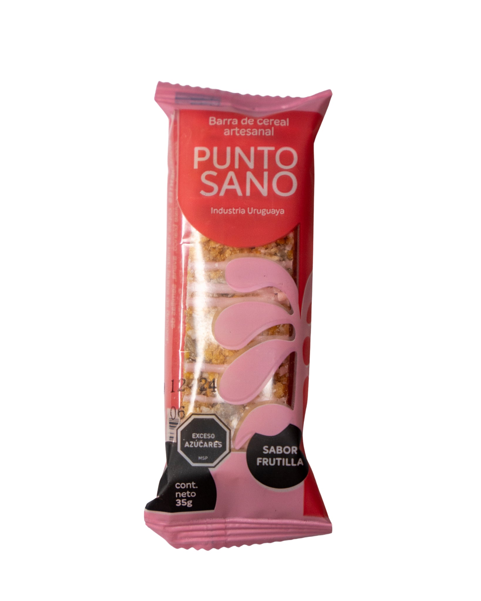 Barras De Cereal Punto Sano Frutilla Caja X16 Barras De Cereal Punto Sano Frutilla Caja X16