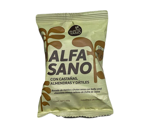 Alfasano de Datiles y Frutos Secos Chocolate Blanco 85grs